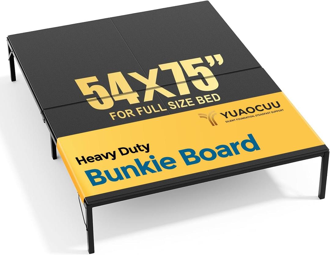 Bunkie Board Full Size(54x75) - Heavy Duty Anti-Sag Low Profile Bed Boards