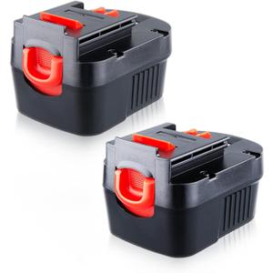 Masione 2P 12V 4800mAh HPB12 Battery NI-MH Replacement for Black and Decker 12v Battery FS120B FSB12 FS120BX Compatible with Black and Decker 12V Battery FS120B FSB12 FS120BX Cordless Power Tools