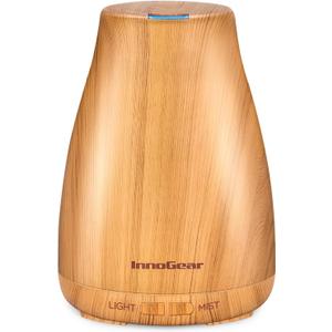 InnoGear Essential Oil Diffuser, Premium 5-in-1 Diffusers for Home Scent Aromatherapy Diffuser Air Desk Humidifier for Bedroom Large Room Office 7 Color LED 2 Mist Mode Waterless Auto Off, Yellow