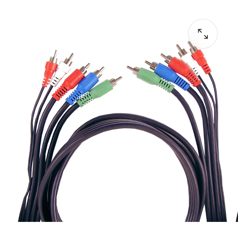 Cable with RCA-Type Connectors, Black