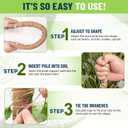 2 x Plant Sticks Support Tall Large Moss Pole Monstera Plant Support 48 Inch (1 Pack), Bendable Tall Moss Pole for Plants, Indoor Climbing Pole, Easy to Shape and Use