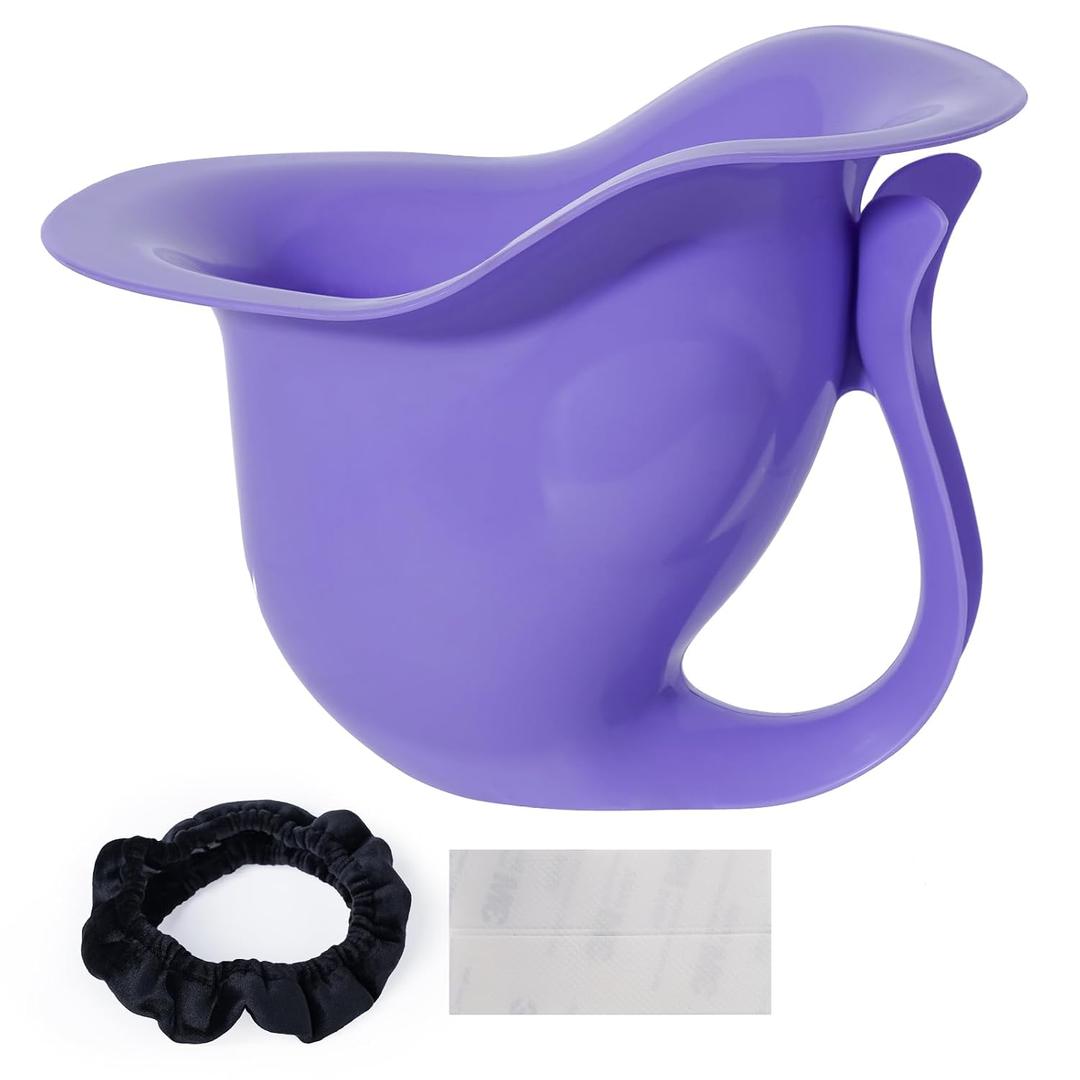 Newborn Baby Potty- the Diaper-Free Solution for Indoor & Outdoor Elimination Communication; Cute Fish Design (Purple)