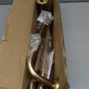 Room Darkening Curtain Rods for Windows, 28 to 53 Inches Splicing Construction Drapery Rod, 1" Adjustable Blackout Wrap Around Curved Curtains Rod, Wall Mounted Ceiling Mounted, Brushed Gold