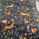 DUKINO 2x10 Rug for Hallway, Washable Kitchen Runner Rug with Non Slip Backing, Soft Low Pile Vintage Animal Runner for Bedroom, Kitchen, Hallway, Entryway, Laundry, Black