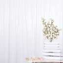 ShinyBeauty Sequin Backdrop White 4x8FT Sequin Fabric Backdrop Shimmer for Photograph Wedding,8FT White Glitter Curtain for Baby Birthday Background