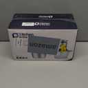 Kitchen in the box Food Processor, Electric Meat Grinder & Food Chopper with 400W Powerful Veggie Chopper-2 Bowls8 Cup+8 Cup & 2 Bi-Level Blades for Meat/Fish/Vegetable/Baby FoodBlack Button