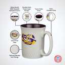 Officially Licensed NCAA Large Ceramic Coffee Mug - 15 oz Ceramic Coffee Mug - Premium Swirl Design, Team Logo Mug for Sports Fans - Game Day & Office Essential