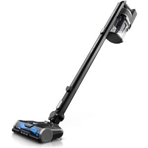 Shark WZ531H Cordless Pro Stick Vacuum with Powerfins Brushroll, HEPA Filtration, Self-Cleaning Brushroll, LED Headlights, 40-Min Runtime, Crevice Tool & Dusting Brush Included, Grey/Blue 