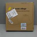 Large Bell Lamp Shades Set of 2, 7" Top x 16" Bottom x 11" High, Beige