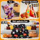 Buryeah 4 Pack Fall Throw Blankets Pumpkin Maple Leaf Turkey Lightweight Soft Warm Cosy Thanksgiving Autumn Flannel Blanket for Sofa, Bed, Couch, Home Decor(Skeleton,40 x 50 Inches)