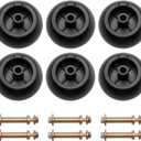Mower Anti Scalp Deck Wheel Kit Set of 6 Compatible with Bad Boy 022-5234-98 Exmark 103-4051 103-7263 & Many Bore 5/8" Wheel Size