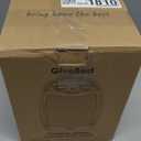 Kismile Small Electric Space Heater,Portable Ceramic Space Heater Fan for Office with Adjustable Thermostat and Overheat Protection ETL Listed for Kitchen, 750W/1500W(Silver)