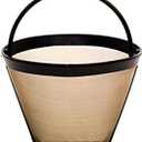 GoldTone Reusable Cup No.2 Cone Coffee Filter Permanent Coffee Plastic Filter- Size 4