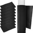 8PCS Basement Pole Wrap Cover 23.6x11.8 Garage Pole Wrap Padding with 10mm Thick Foam Insert, Soft Protective Easy Install Remove with Hook and Loop Anti-Slip for Different Size Poles