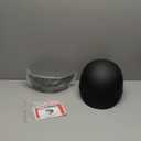 GLX M14 Open Face Motorcycle Helmet - Matte Black, Small - DOT Approved