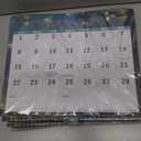 6 x Calendar 2026-2027 - 3 Month Wall Calendar Vertical Display (Folded in a Month), April 2026 - July 2027, 11" x 26", 3 Month Calendar, 2026-2027 Wall Calendar with Thick Paper, To-do & Notes - Green