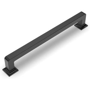 Amerdeco 10 Pack Matte Black Cabinet Pulls 6.3 Inch(160MM) Hole Centers Kitchen Cabinet Handles Cabinet Hardware Kitchen Handles for Cabinets Cupboard Handles Drawer Pulls ZH0019