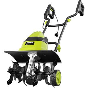 13.5A Electric Tiller, 18" W x 9" D, 24 Steel Tines, Heavy-Duty