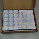 Pipilo Press Baby Shower Thank You Cards with Envelopes & Stickers for Boy - 6 x 4 Inch Blue Clothesline Design - Pack of 60 - Baby Boy Thank You Cards