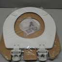 Bemis 500EC Durable Wood Toilet Seat with Easy Clean Hinges, Made in USA, Round, White