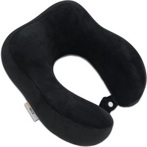 Hump Travel Pillow, High-end Memory Foam Neck Pillow, Double Support for Neck, Head and Chin, 360 Ergonomic Design Full Neck wrap Pillow, Suitable for Office, Airplane and car (Black)