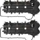1 Pair Left and Right Engine Valve Covers Compatible with Avenger Durango 200 300 Cherokee Wrangler Ram 1500 Replace 5184068AN 5184069AN