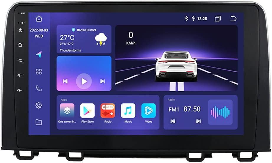 Radio de coche estreo Android 13 con pantalla tctil HD de 10.1 pulgadas para Honda CRV 2017-2021 Carplay inalmbrico | Android Auto 8-Core 4G+32G Pantalla meteorolgica WiFi navegacin GPS Bluetooth