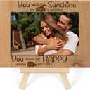 Ycyfckdr Couple Picture Frame, Sunshine Frame,Couples Photo Frame, Couples Picture Frame, Valentines Day Gifts Anniversary Idea For Couples tabletop Picture Frame With Easel (A47)