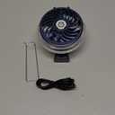 HandFan Upgraded Portable Handheld Misting Fan, Rechargeable Personal Mister Fan, Spray Water Mist Fans, Foldable Mini Cooling Hand Fans for Summer Beach Travel Concerts, Gifts for Women, Royal Blue