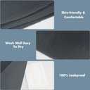 Bunlitent Washable Underpads, 36" x 72", 3 Pack, Grey, Heavy Absorbency Reusable Bedwetting Incontinence Pads for Kids, Adults, Elderly and Pets, Waterproof Protective Pad for Bed, Couch, Sofa, Floor