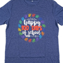 Rwabing 100 Days of School Shirts for Women 100th Day of School T-Shirt Teacher Tee Tops, Size Large