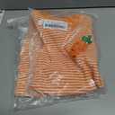 2 x Baby Boy Girl Easter Outfit Sweatshirt Romper Striped Carrot/Bunny Long Sleeve Bubble Romper Waffle Knit Bodysuit (3-6 Months, Orange)