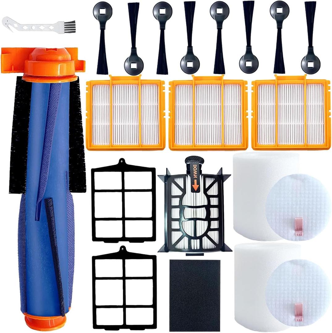 Replacement Kit Compatible with Shark AI AV2501S AV2511AE AV2501AE RV2502AE RV2610WA AV2510AOUS RV2520AOUS RV2400WD AI Ultra 2-in-1 Robot Vacuum,Accessiroes Include Main Brush,Filters,Side Brushes