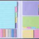 Mr. Pen- Sticky Notes Set, 410 Pack, Ruled, Dotted & Blank Notes with 150 Index Tabs, Divider Sticky Pads for Bible Study, Office, School, Planning, Journaling & Organization (Pastel)