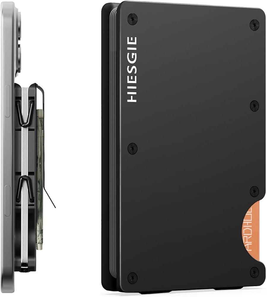 Compatible with MagSafe Wallet, Slim Wallet for Men with Money Clip, Rfid Blocking Metal Card Holder, Minimalist Magnetic Wallet Compatible with iPhone 16/15/14/13/12 Series - Classic Black Compatible with MagSafe Wallet, Slim Wallet for Men with Money Clip, Rfid Blocking Metal Card Holder, Minimalist Magnetic Wallet Compatible with iPhone 16/15/14/13/12 Series - Classic Black