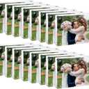 4x6 Acrylic Frames 16 Pack, 20mm Double Sided Magnetic Picture Frames Bulk Display Stand Self Standing Clear Photo Frames for Wedding Birthday Baby Shower Picture Holder