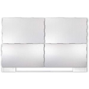 Prova TT8903END02 Waterproofing Shower Offset Pan Kit 48 Inch x 48 Inch for Linear Drain, Shower Waterproofing Kit with Offset Drain Layout for Tile Shower Installation