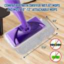 Microfiber Mop Pads Compatible with WetJet, Reusable Wet and Dry Replacement Pads Swiffer Wet Pads for All Floor Types Cleaning (8 Pack)