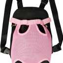 FEimaX Dog Carrier Backpack Pet Legs Out Front Cat Travel Bag, Adjustable Puppy Backpacks Carriers Hands-Free for Small Medium Dogs Cats Hiking Traveling Camping Daily Walking