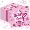 Lounsweer 100 Pcs Pink Napkins Decorations Disco Cowgirl Bulk Disposable Pink Paper Dinner Good Luck Napkins for Bachelorette Birthday Women Western Disco Cowgirl Pony Club Party Favor