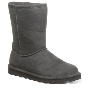 BEARPAW Women's Elle Short Graphite Size 10 | Women's Boot Classic Suede 