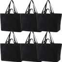 Extra Large Canvas Tote Bag - 27" X 16" X 8" Heavy Duty Reusable Shoulder Bag Personalized Custom Tote for Shopping