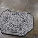 JONATHAN Y Medallion Weave Indoor Outdoor Octagon Area Rug 5 Ft Gray/Black, Sinjuri Textured for Backyard, Patio, Porch, Easy-Cleaning, High Traffic, Pet-Friendly, Non-Shedding (SMB101D-5TGN)