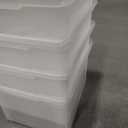 Amazon.com: IRIS USA File Box, Plastic File Organizer with Lids for Letter/Legal File, Portable Document Box For Moving, Storage Bin with Durable and Secure Lid, Stackable Nestable BPA-Free, Pearl 35 Qt. 4 Pack : Office Products