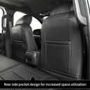 2024 2025 2026 Tacoma Seat Covers Full Set for Toyota Tacoma 4th Gen Double/Crew Cab SR,SR5,TRD Sport,TRD Off-Road,Limited,Fully Covered,Luxury Waterproof Leather Car Seat Protector(Black)