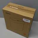 funest Bathroom Small Trash Can with Lid, 13 Liter/3.4 Gallon Slim Garbage Bin with Press Top Lid, White Wastebasket for Bedroom, Office, Kitchen, RV