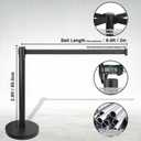 Crowd Control Stanchions with Retractable Belt 2 Pack