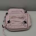 SHRRADOO Travel Laptops Backpack for Women Men, Casual Work Bag 17inch High School College Backpack Airline Approved Backpack for Hiking Business (Pink khaki)