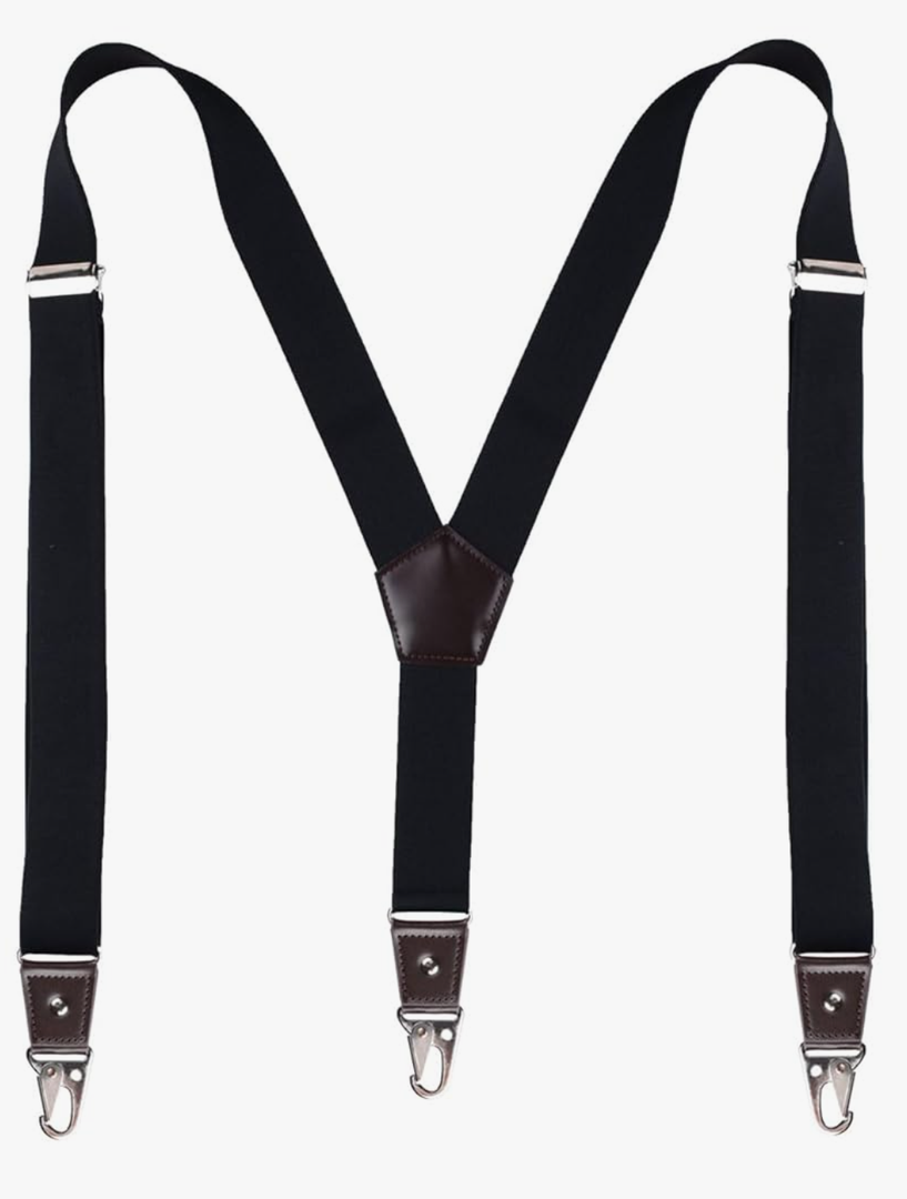 Pack Of 2 JRHEJTFZ Suspenders for Men with Snap Hooks Heavy Duty Adjustable 1.4 inches Wide