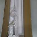 TYRON 1 Psc Small Closet Rod for Hanging Clothes, Adjustable Closet Rod 18 to 30 Inches, 1/2" Diameter, Metal Closet Bar Hanging Rod for Closet Wardrobes Laundry RV (White)